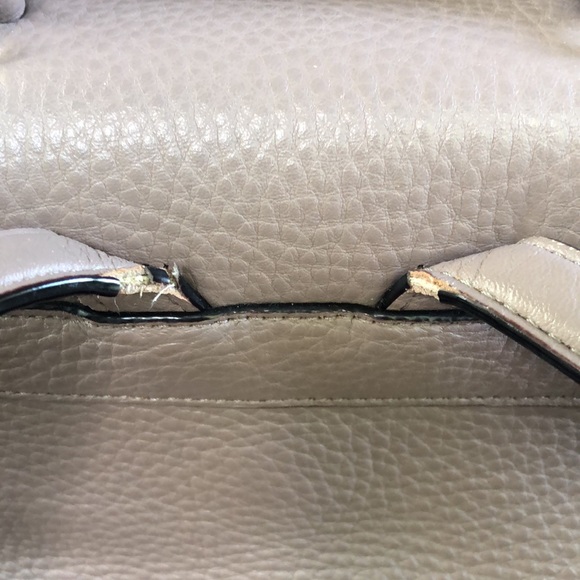 Kate Spade pebbled leather backpack purse, taupe - Picture 5 of 9